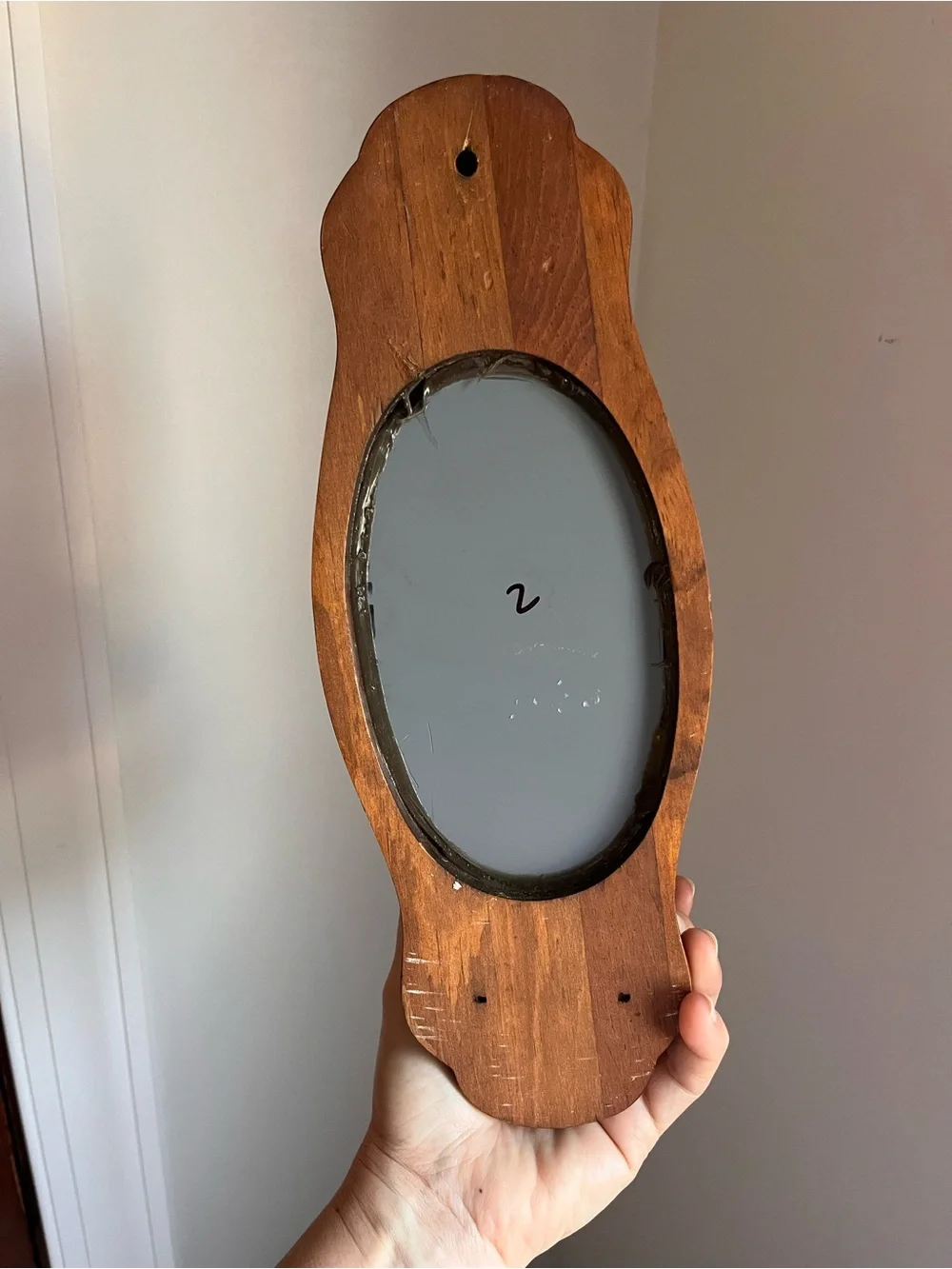 Wood wall sconce with mirror